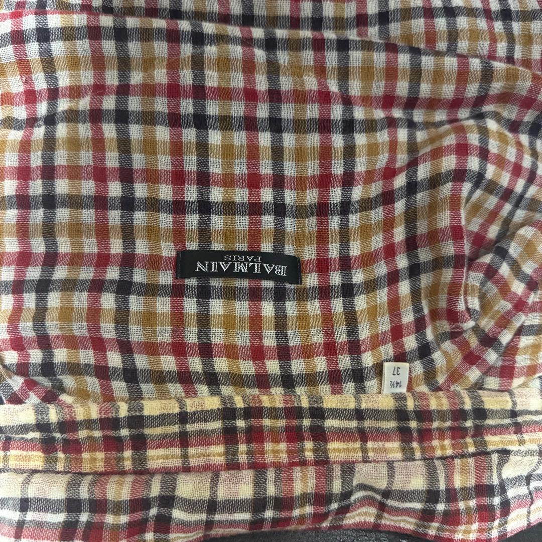 トップス BALMAIN Decarnin Western Flannel Shirt