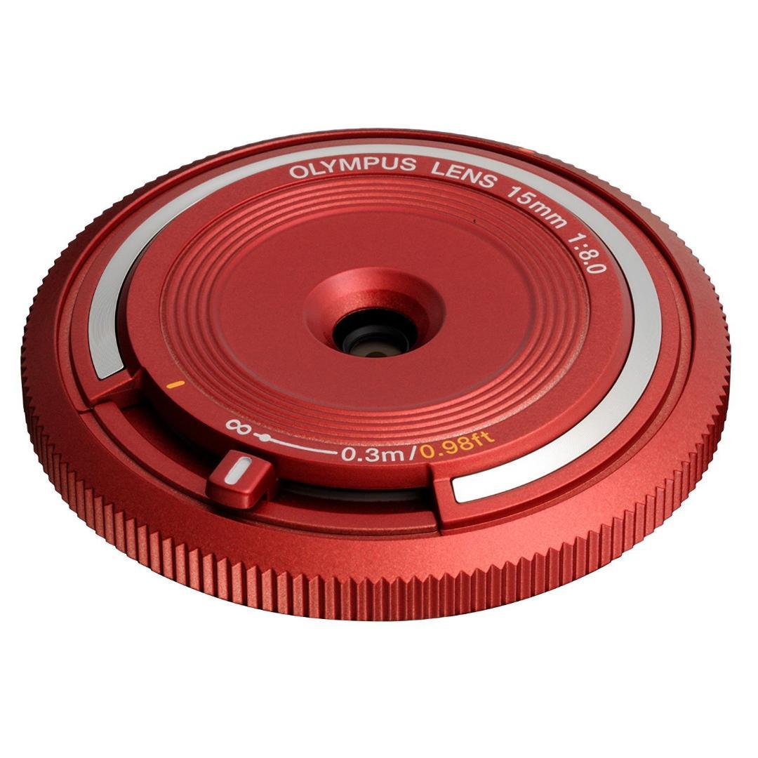 OLYMPUS BCL-1580 RED ボディキャップレンズ パンケーキ 新品