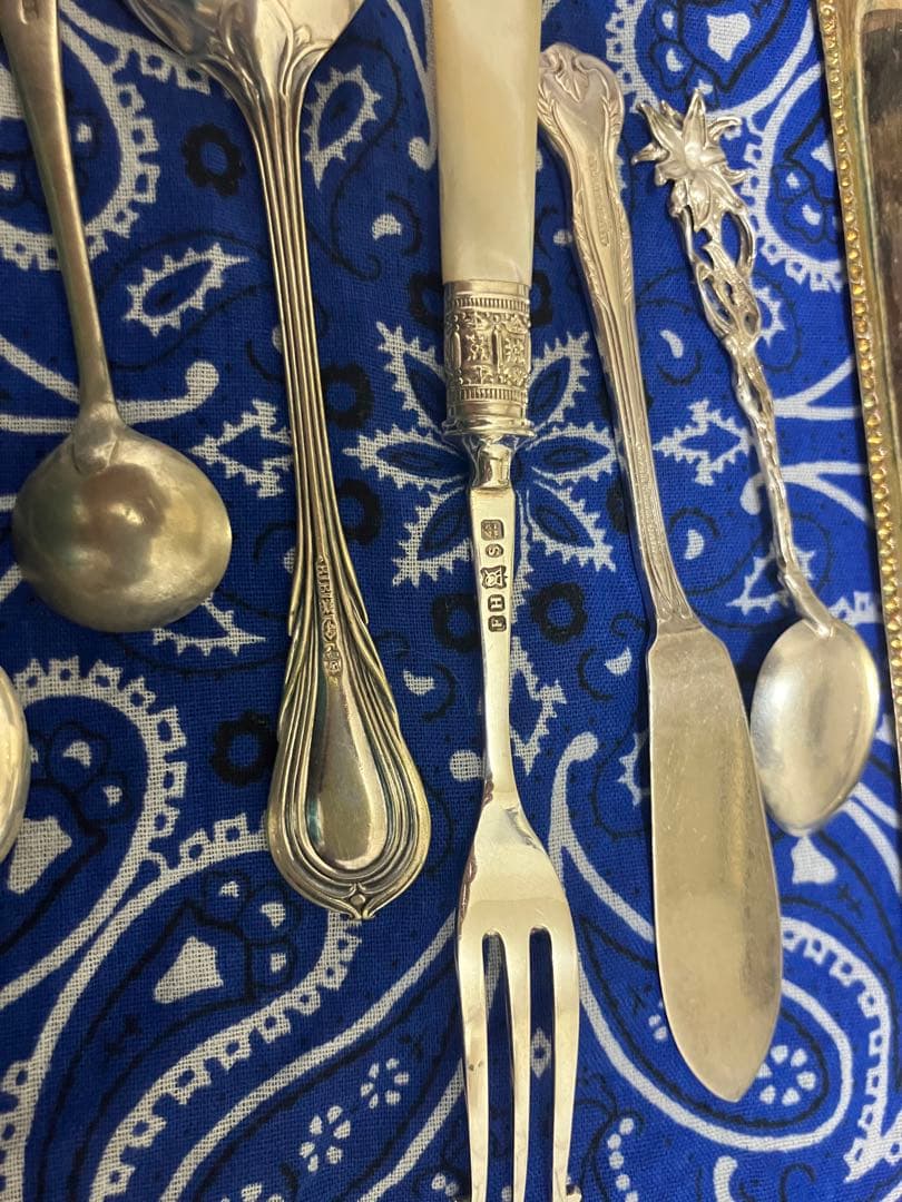 わ*ん様 銀製アンティークカトラリーコレクション185g