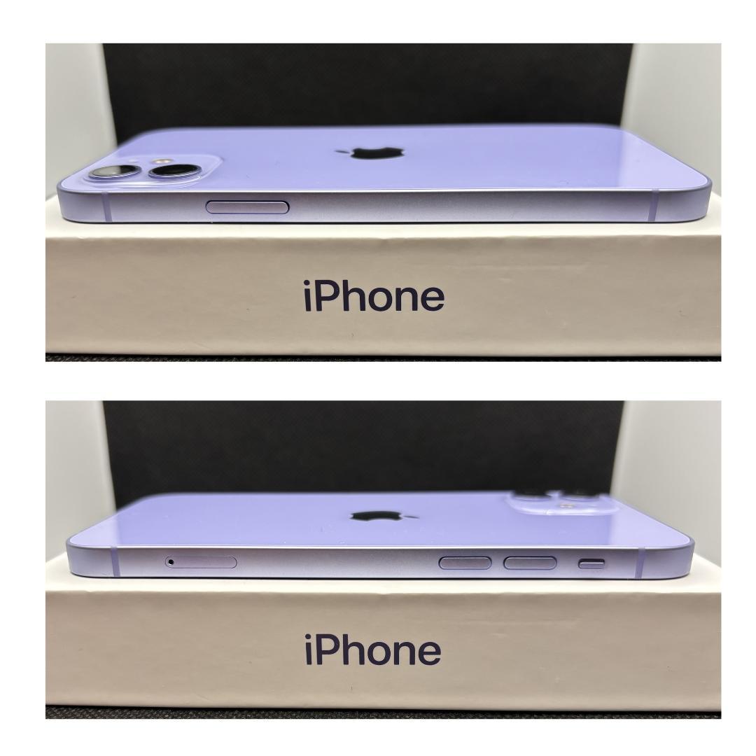 【人気色】iPhone12 パープル　64GB　SIMフリー　新品バッテリー