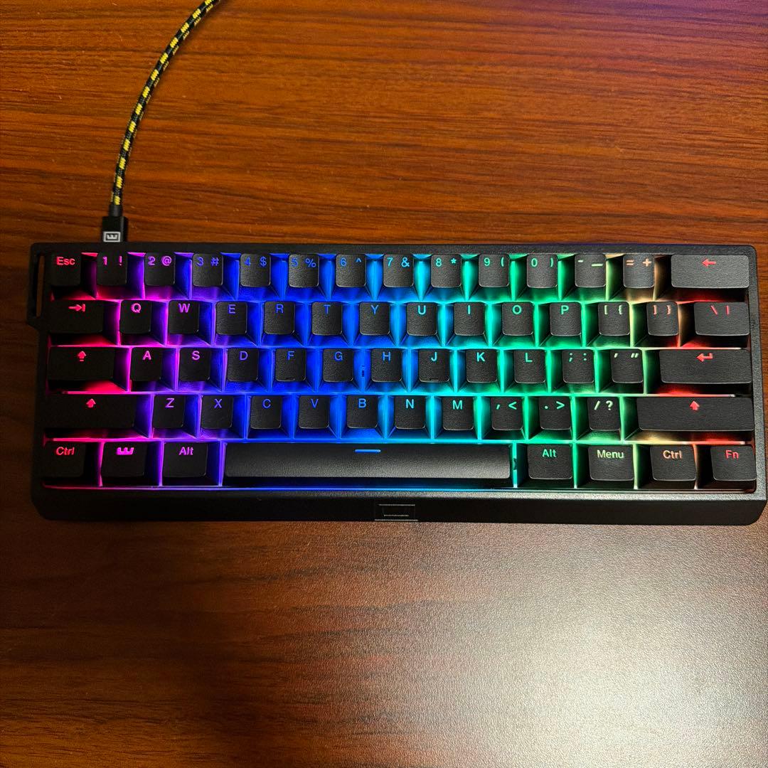 Wooting 60HE US ANSI配列 純正リストレスト付き