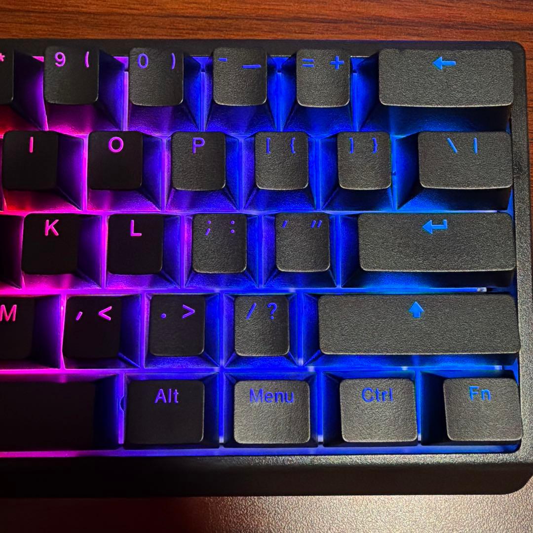 Wooting 60HE US ANSI配列 純正リストレスト付き