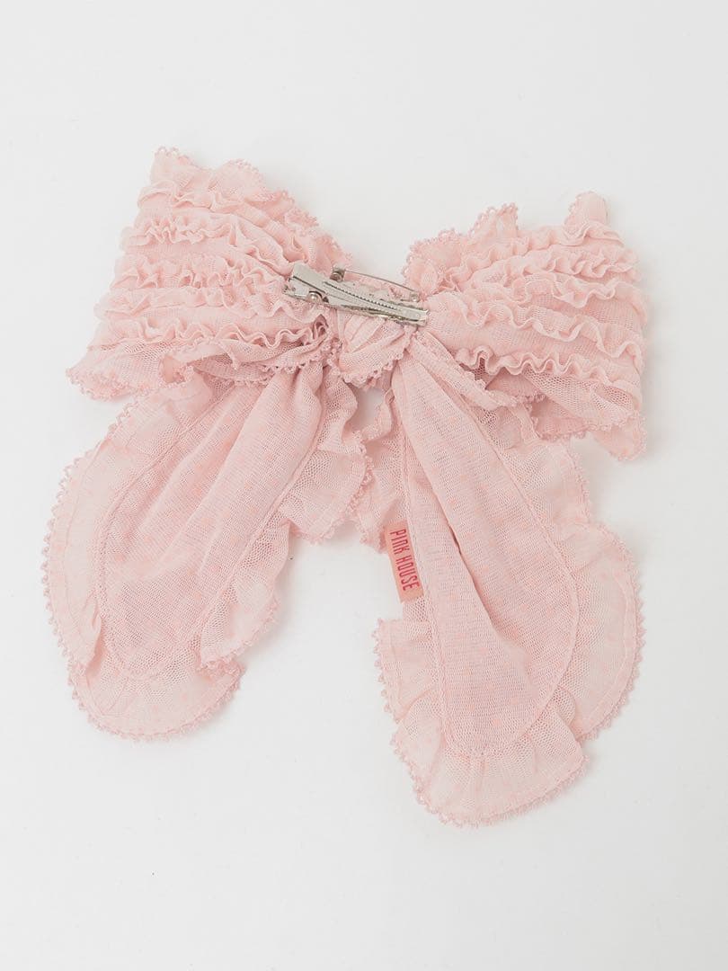 ♡ピンクハウス♡ チュールリボン　ヘアクリップ　ブローチ　ピンク