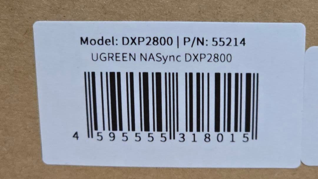 【新品未使用品】UGREEN NASync DXP2800 2ベイ NAS