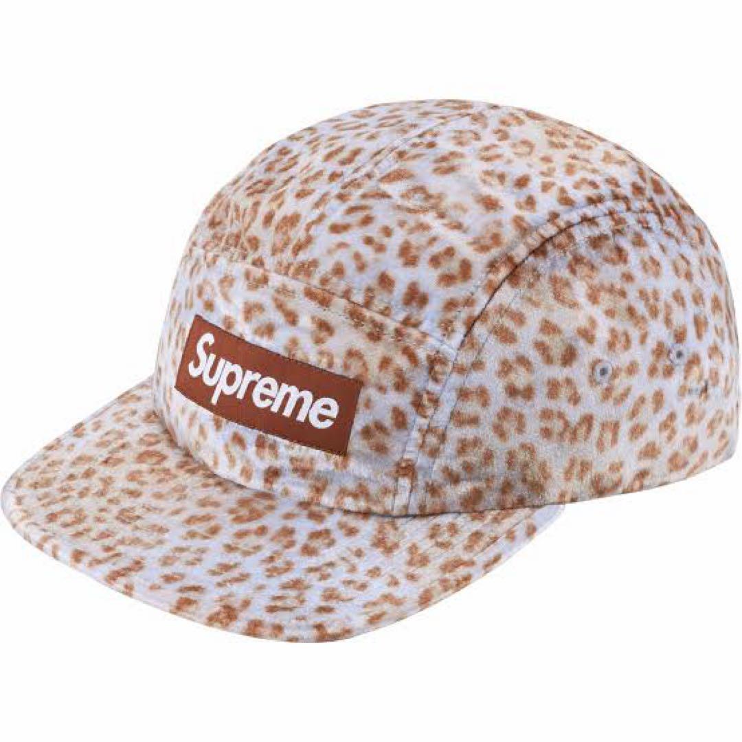 Supreme レオパード ベルベット キャップ