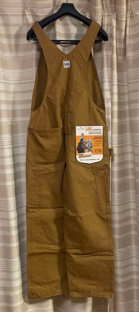 Lee OUTDOORS 軍幕素材 オーバーオール ダブルニー　サイズM