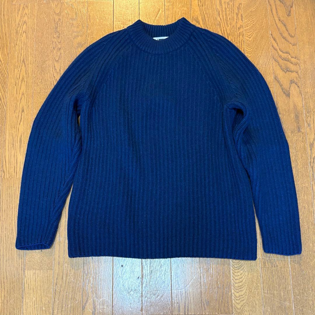 H BEAUTY&YOUTH カシミヤ100% 厚手 クルーネック ニット