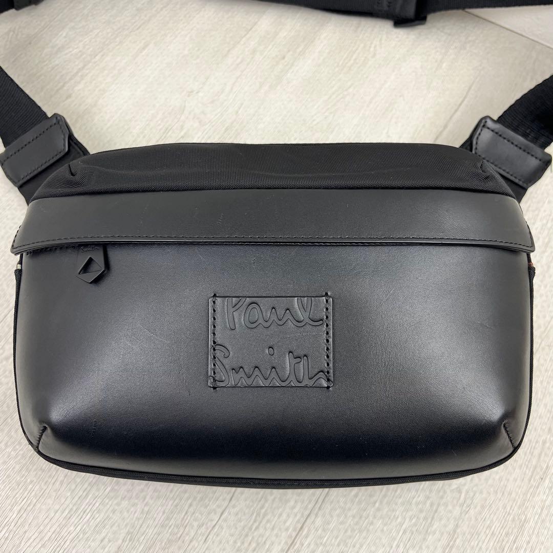 美品✨近年モデル ポールスミス ボディバッグ アーバンコミューター レザー 黒