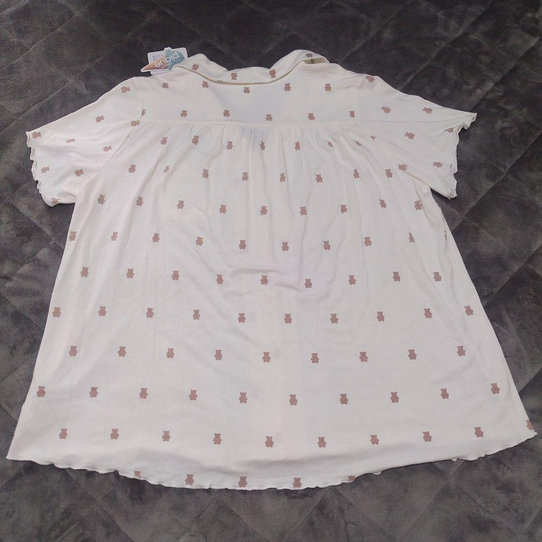 ジェラートピケ ベアモチーフシャツ＆ショートパンツセットアップ