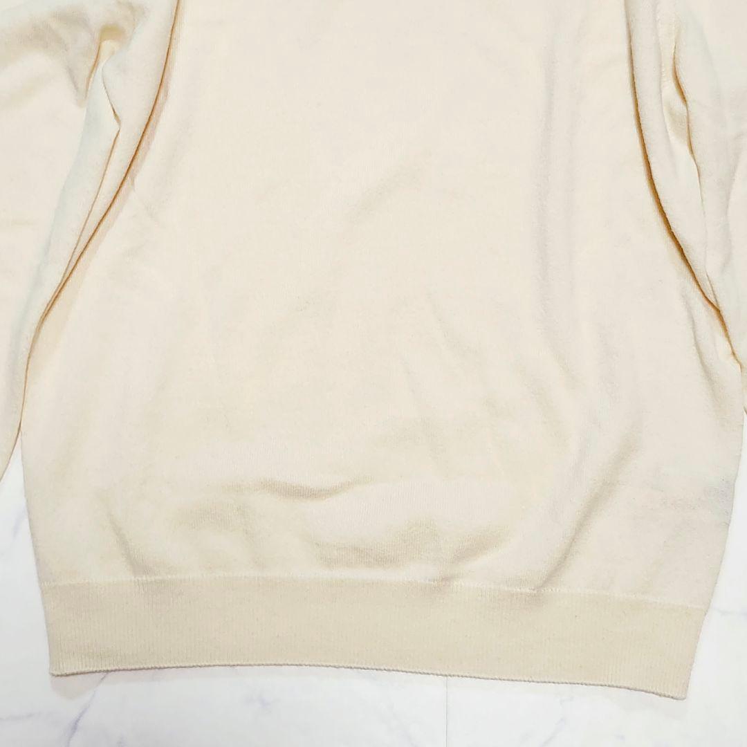 カシミヤ混☆ドルモア　長袖ニット　セーター　リブ　イタリア製　48