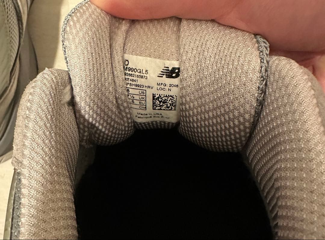 New Balance 990v5 グレー 26