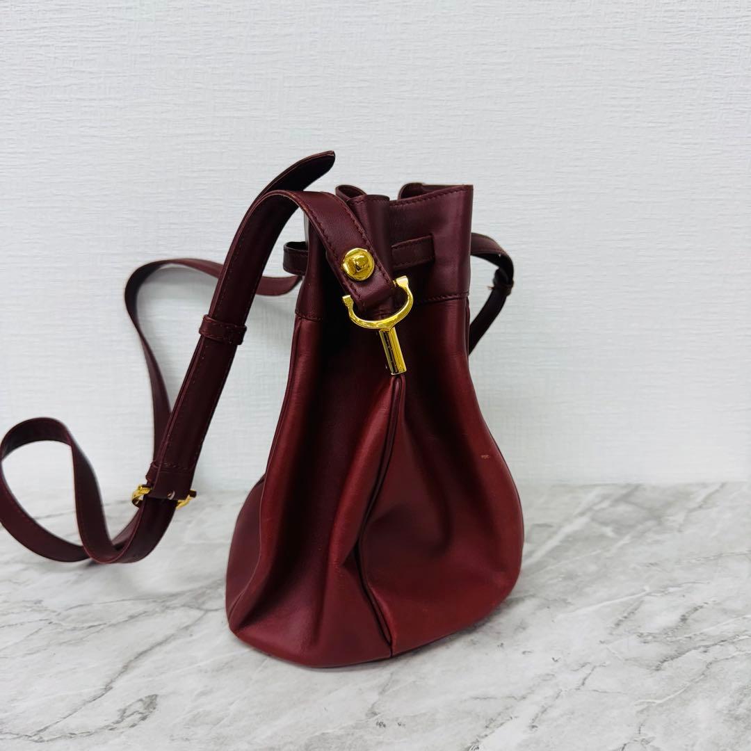 ✨Cartier✨カルティエ✨ボルドー✨レザー✨マストライン✨ヴィンテージ✨