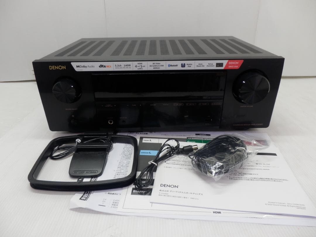 デノン 5.2CH AVサラウンドレシーバー AVRX580BTK アンプ ①