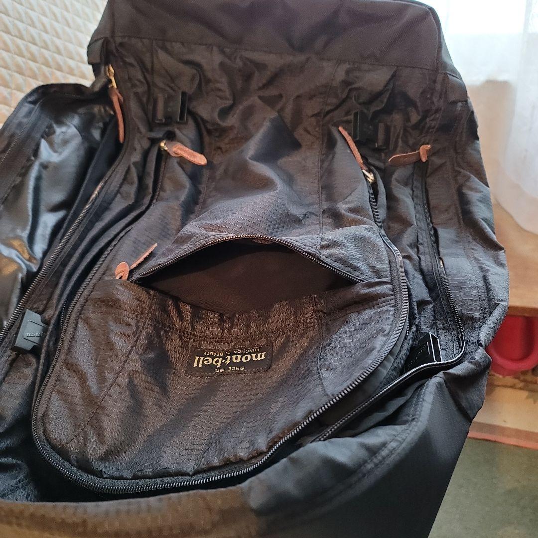 mont-bell 3WAY 旅行用バックパック 黒　大容量　ユーズド品