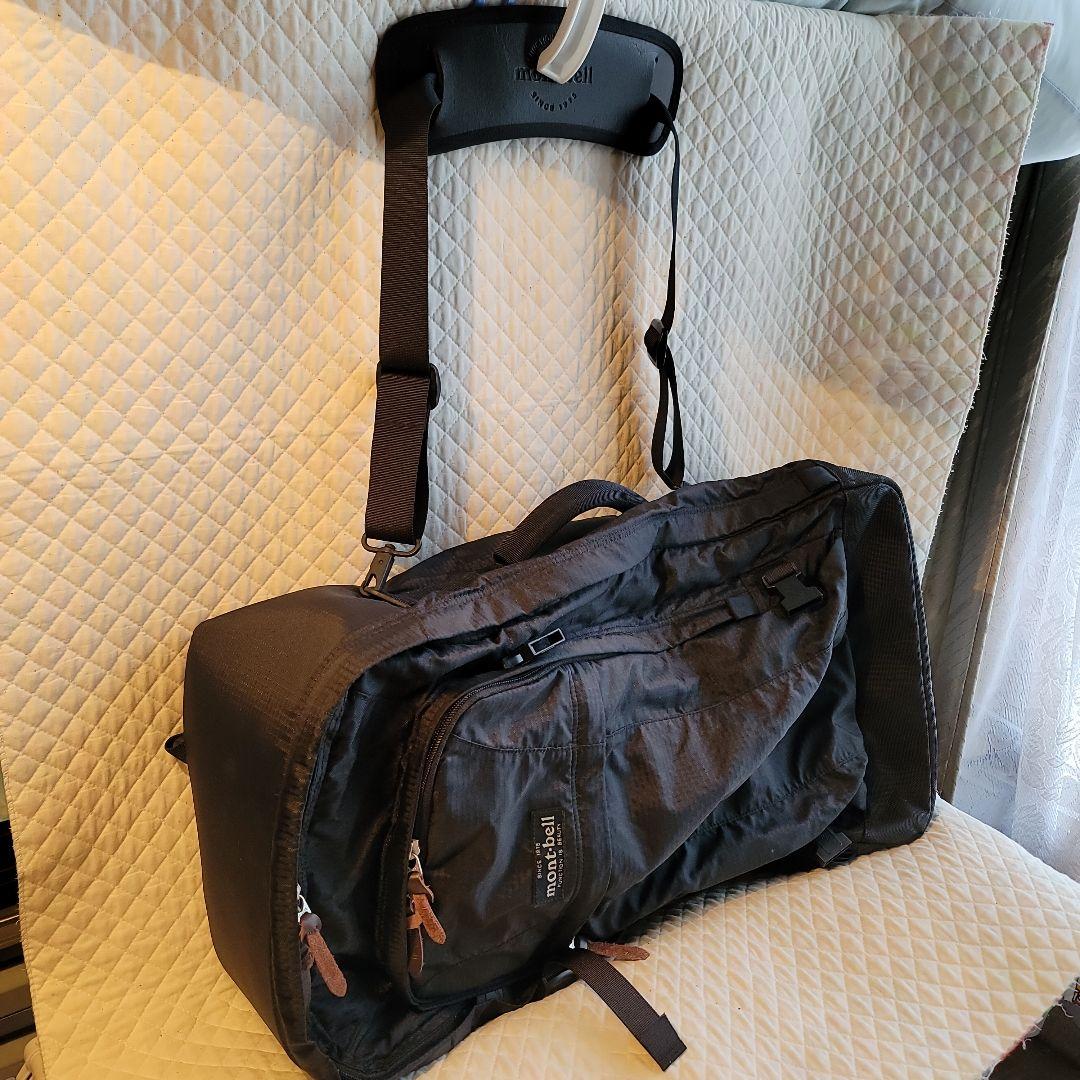mont-bell 3WAY 旅行用バックパック 黒　大容量　ユーズド品