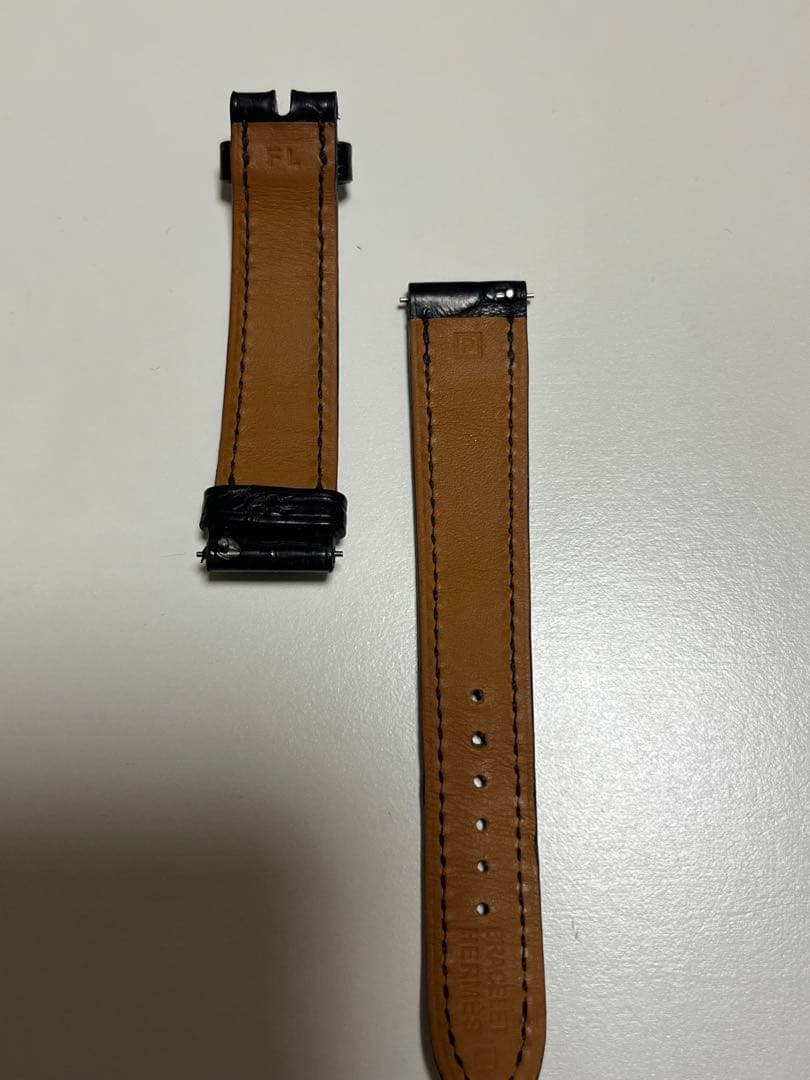 未使用　HERMES 時計　H ウォッチ　ベルト　ブラック