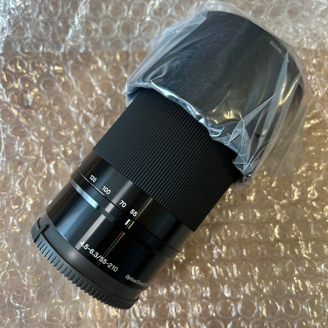 新品未使用 E 55-210mm F4.5-6.3 OSS レンズ　黒　SONY