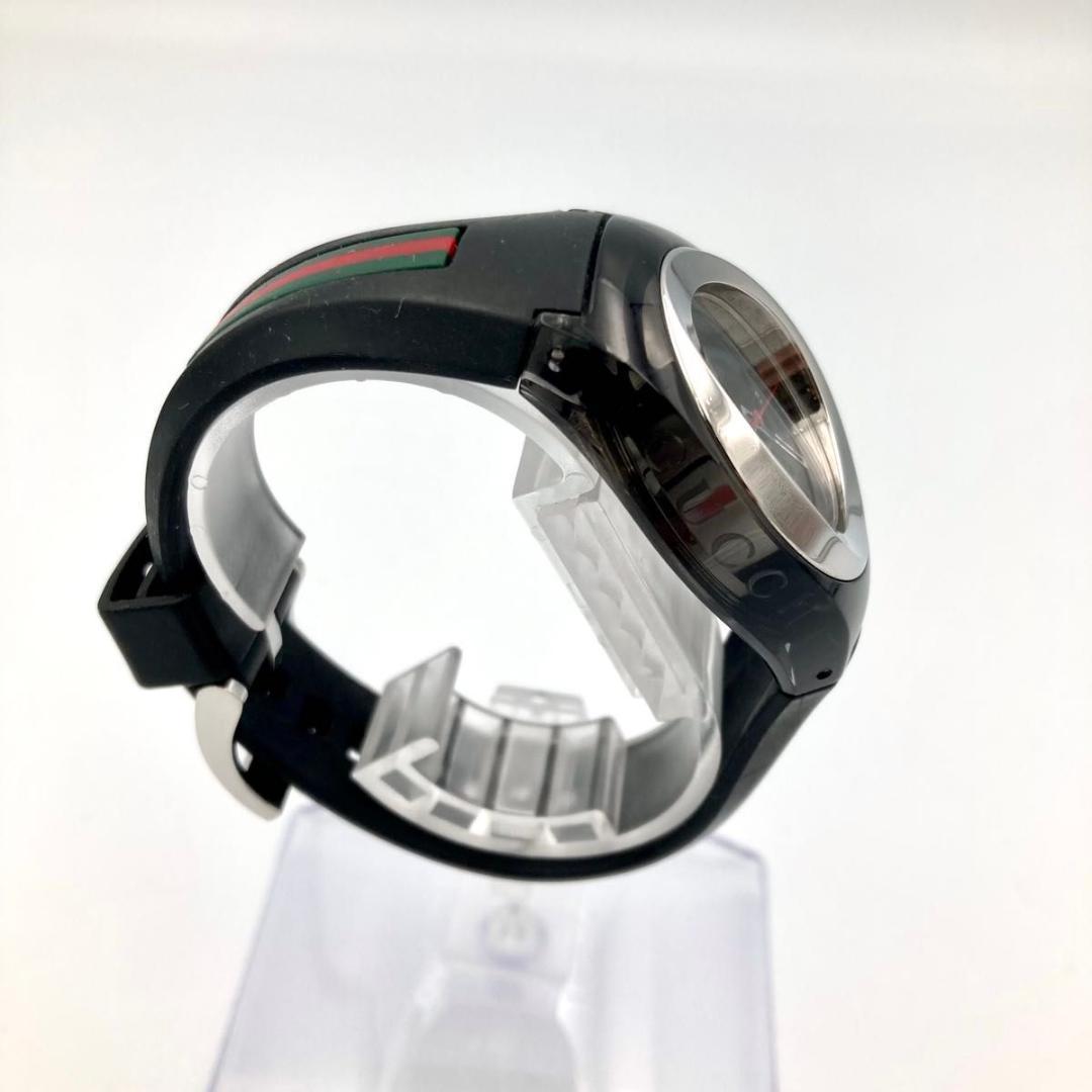 稼働 GUCCI シンク 137.3 ラバーバンド 腕時計 シェリーライン