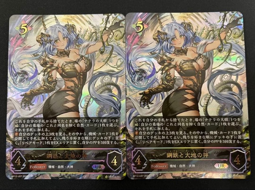 鋼鉄と大地の神　UR　シャドウバースエボルヴ　2枚　最安