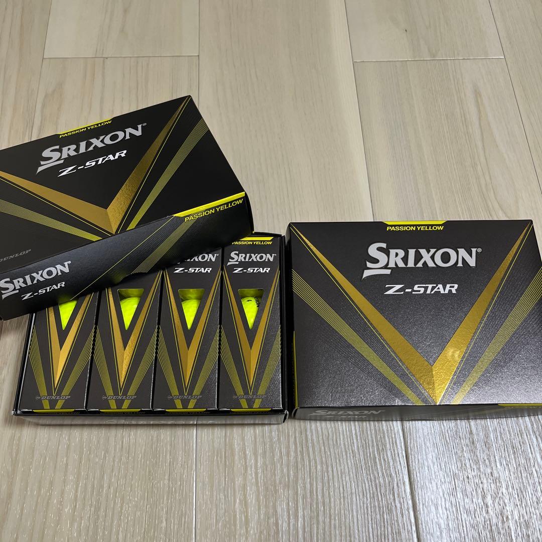 【新品】スリクソン Z-STAR ゼットスター ゴルフボール 24球 イエロー