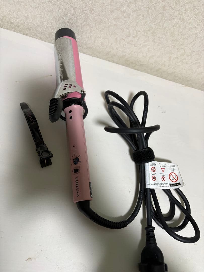 VODANA カールヘアアイロン ピンク 40mm
