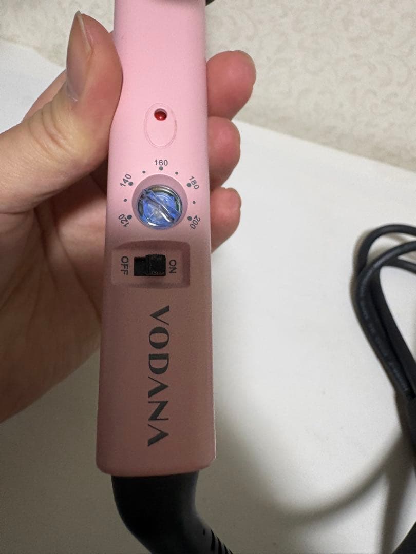 VODANA カールヘアアイロン ピンク 40mm