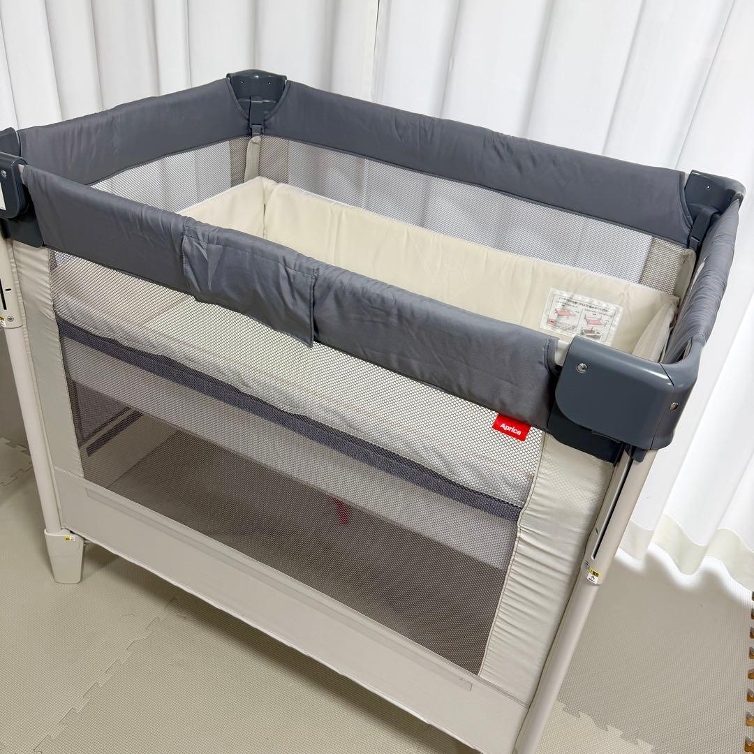 美品 Aprica ココネルエアーAB グレーベアー