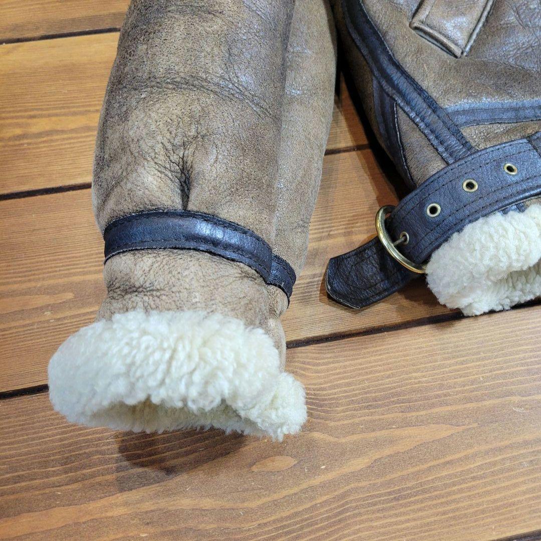 USA製 インシグニアレザー ムートンジャケット B-3 サイズ40