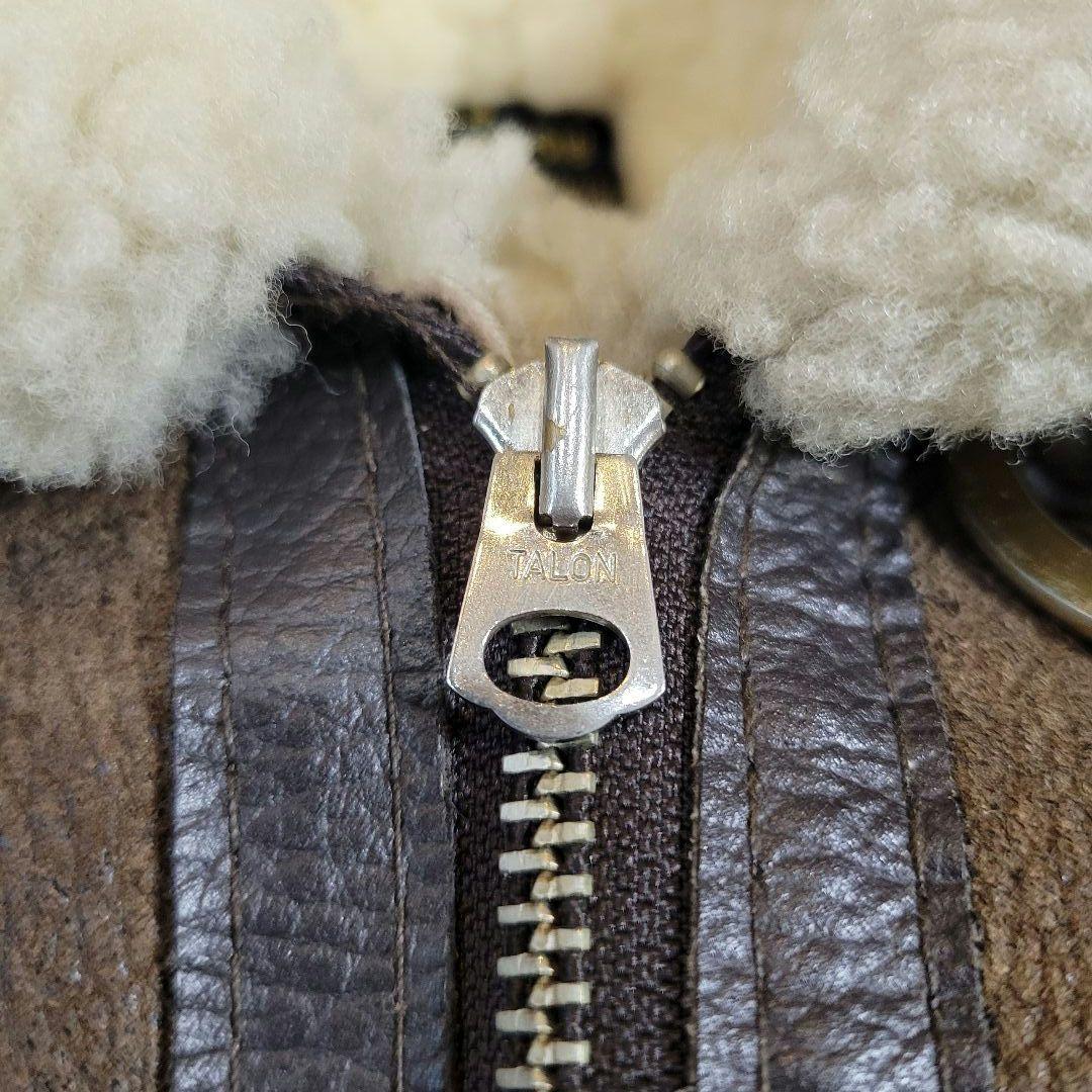 USA製 インシグニアレザー ムートンジャケット B-3 サイズ40