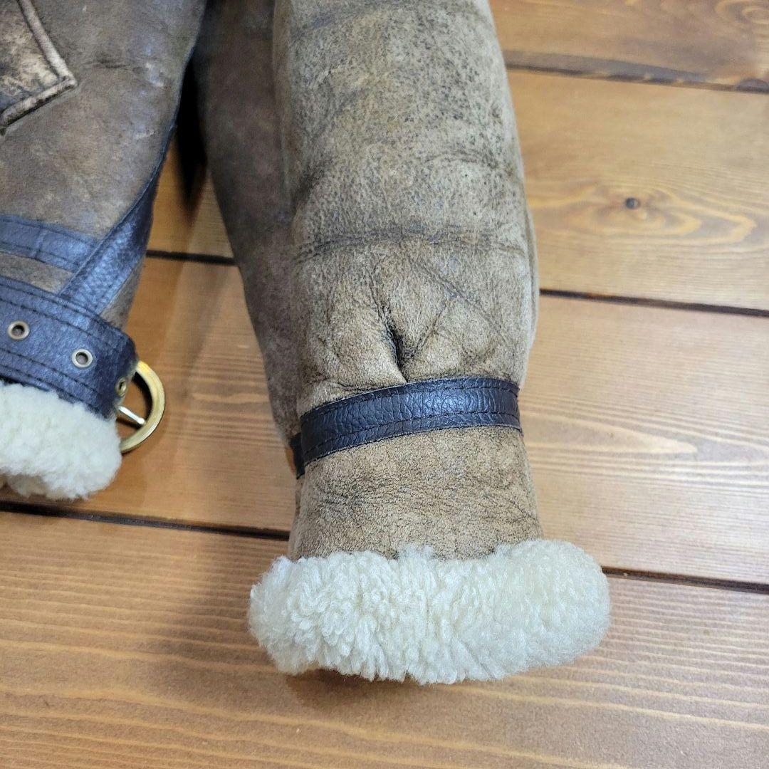 USA製 インシグニアレザー ムートンジャケット B-3 サイズ40