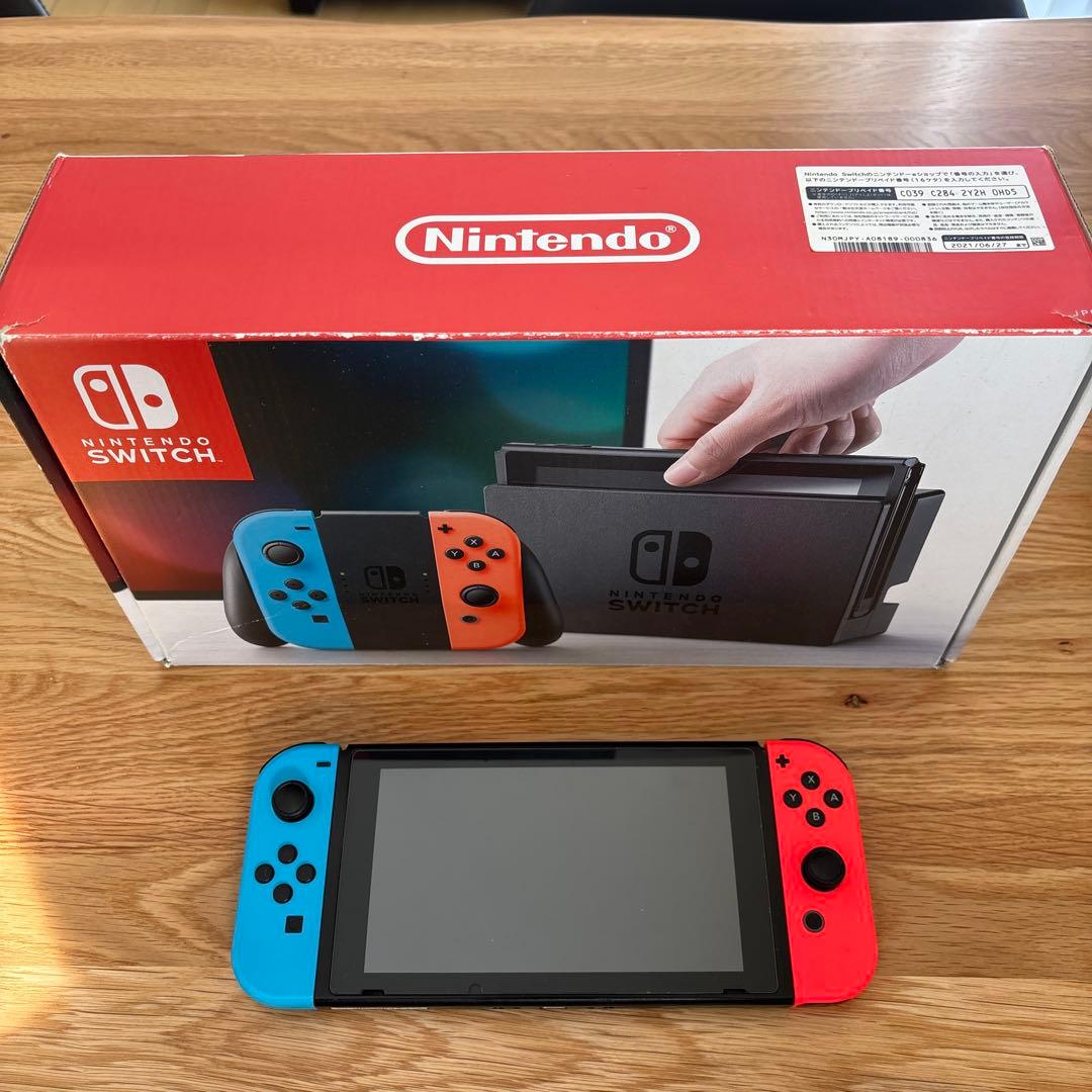 【画面美品】ニンテンドー Switch 本体セット Joy-Con公式交換済
