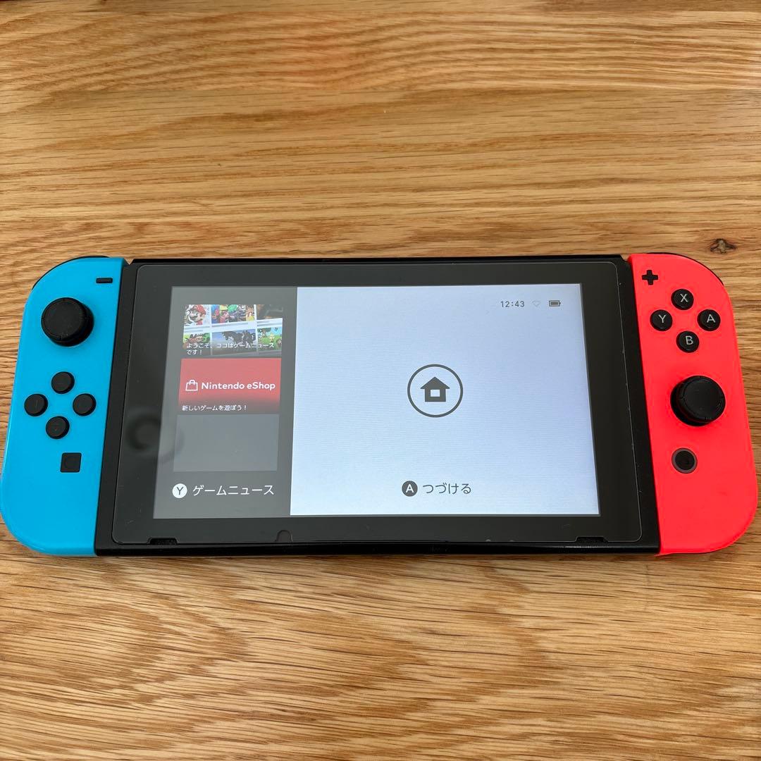 【画面美品】ニンテンドー Switch 本体セット Joy-Con公式交換済