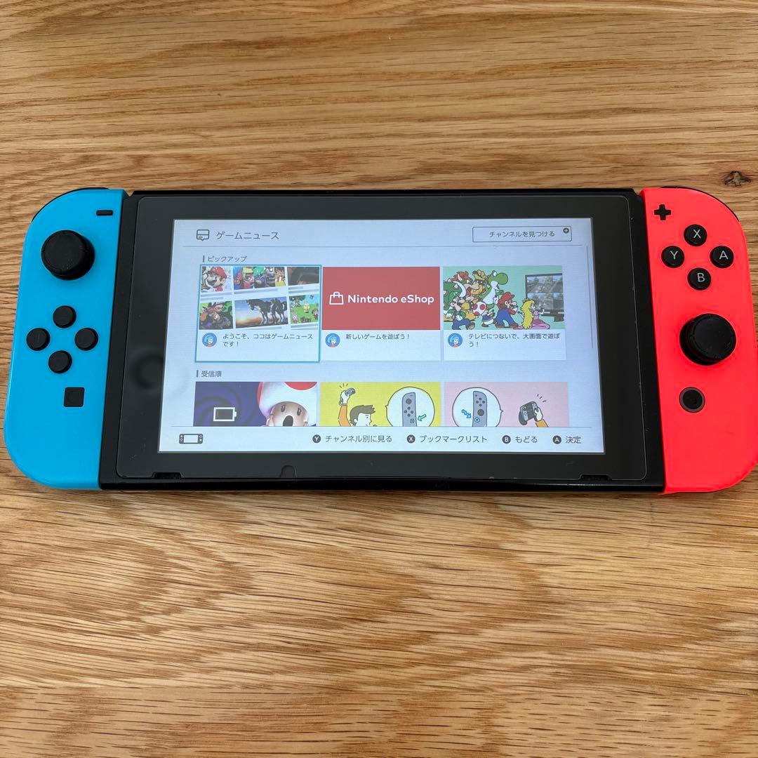 【画面美品】ニンテンドー Switch 本体セット Joy-Con公式交換済