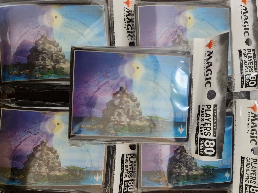 MTG カードスリーブ 『GURUランド』《島》5つセット