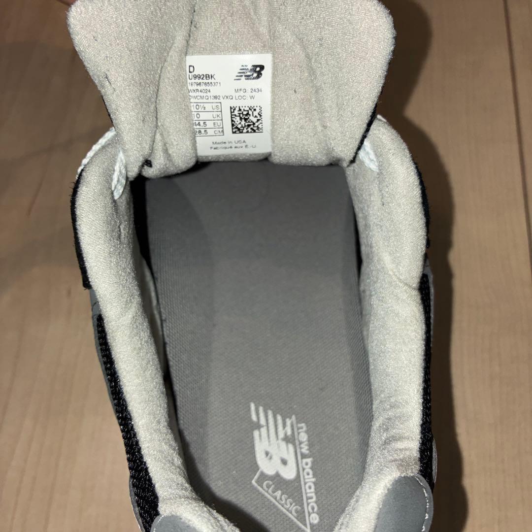 New Balance　992 スニーカー ブラック　サイズ28.5cm