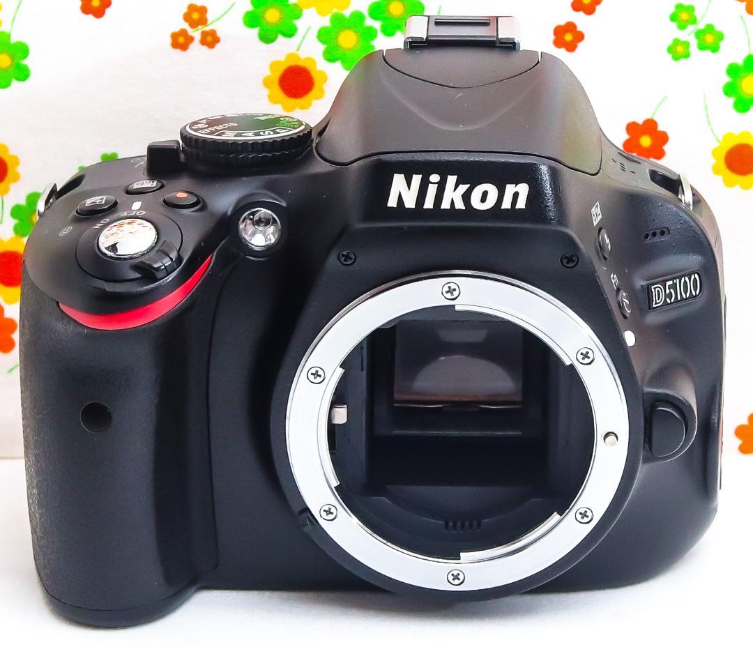 ニコン Nikon D5100☆望遠レンズセット☆スマホに送れる！☆一眼レフ