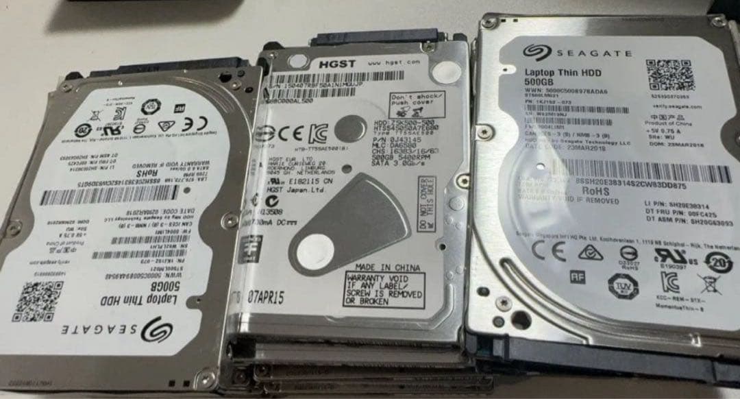 500GB　HDD 2.5インチ　 35点セット　メーカー不問