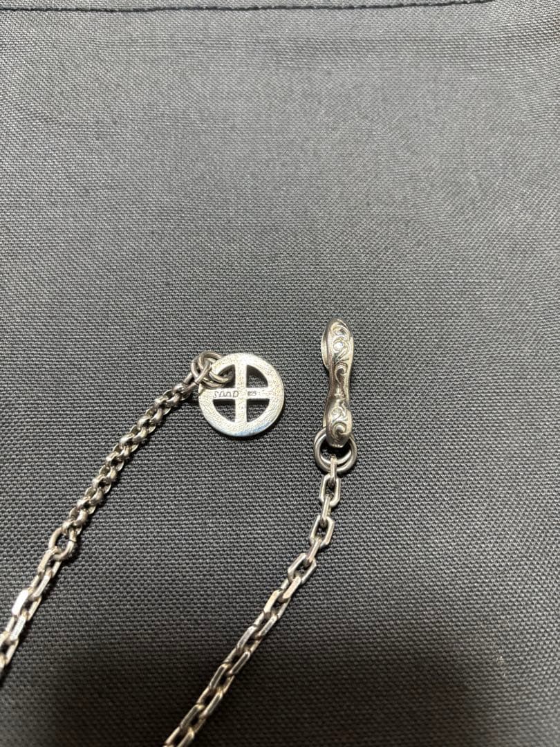 SAADシルバー チェーンネックレス クロスモチーフ SAADステンレスチェーン