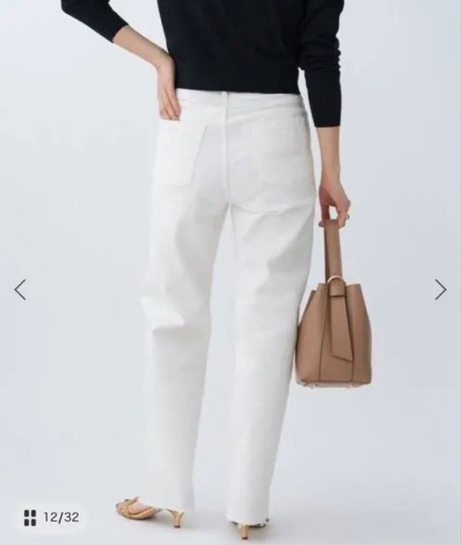 YANUK/ヤヌーク 別注 LEA ストレートホワイトデニム　23