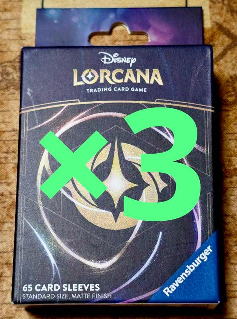 【海外限定】ロルカナ　ロゴ　背面　スリーブ　3個セット