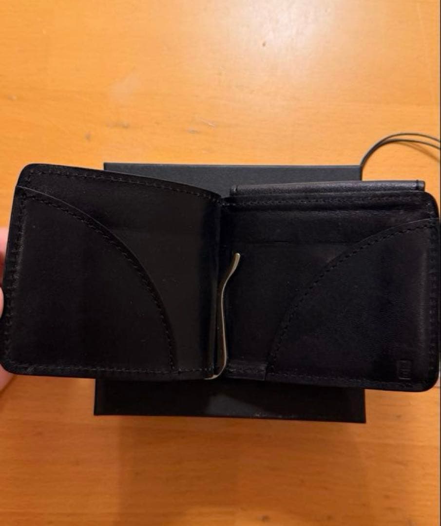 『美品』20/80 財布 マネークリップ　ブラック　レザー