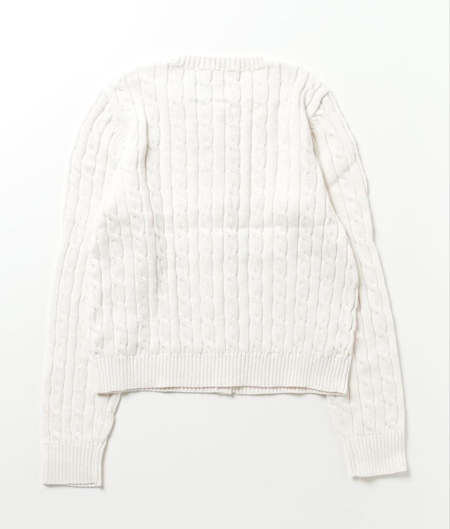 LAUREN RALPH LAUREN ケーブルニット コットン カーディガン