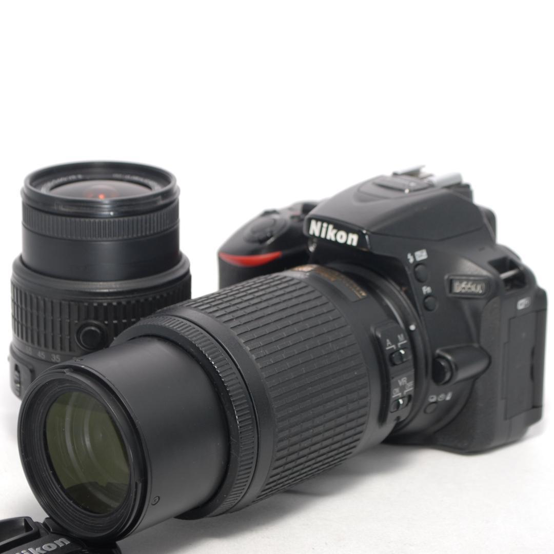 ✨超望遠で遠くの撮影に✨高性能✨Wi-Fi搭載✨Nikon D5500 Wレンズ