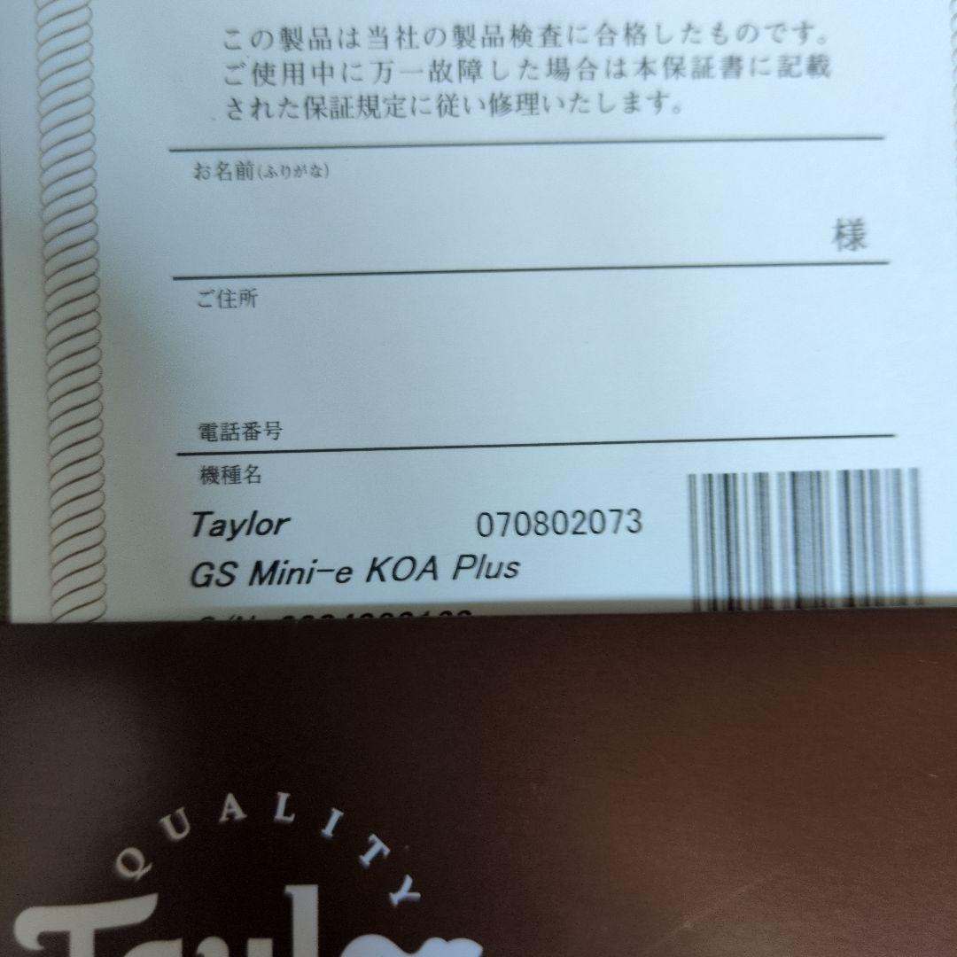 ギター Taylor GS mini-e Koa plus