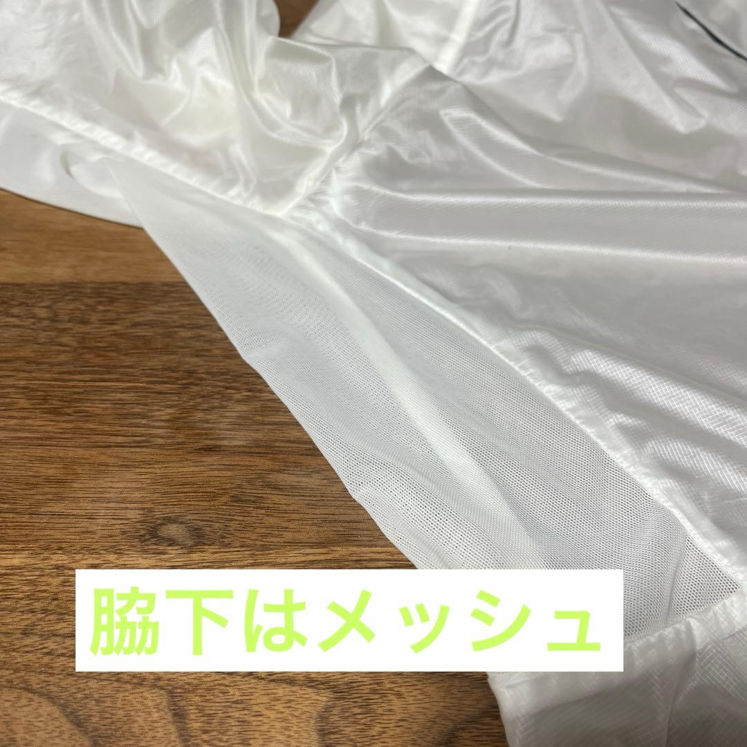 28日まで出品　ON ウィンドブレーカー ホワイト/グリーンゼロジャケット