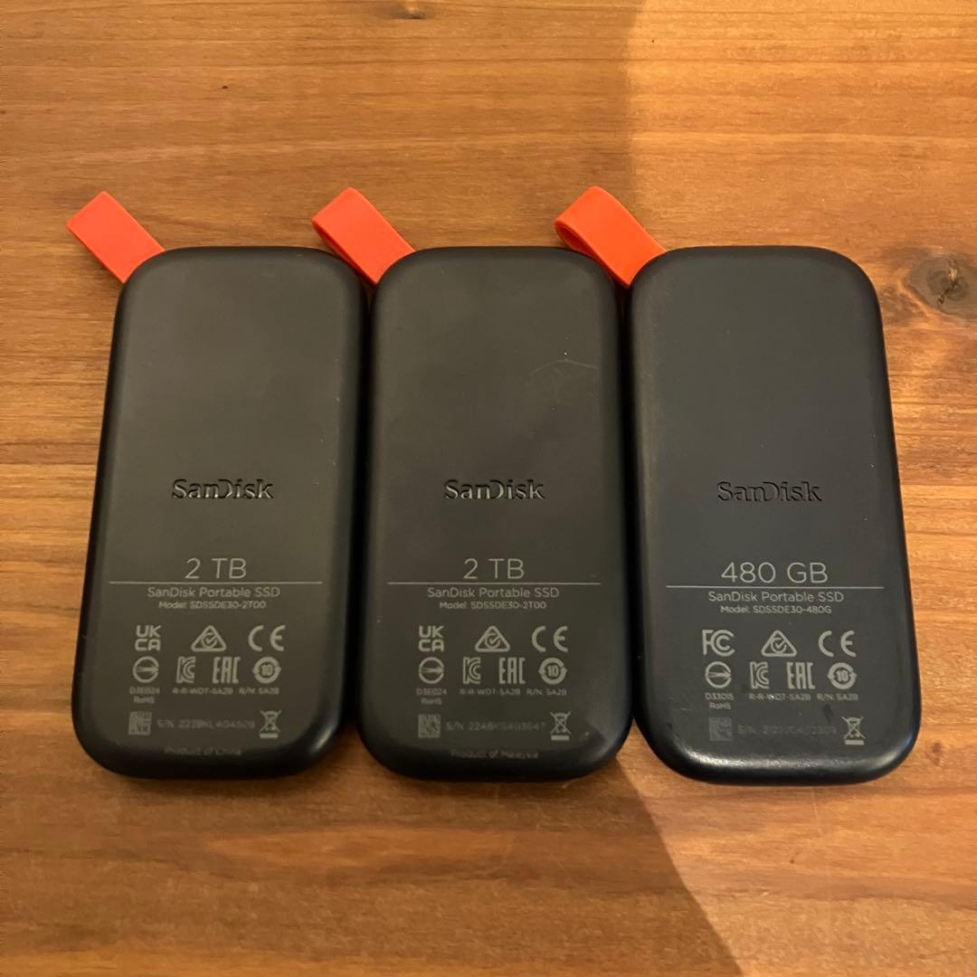 【SALE】SanDisk 2TB 500GB SSD 外付け