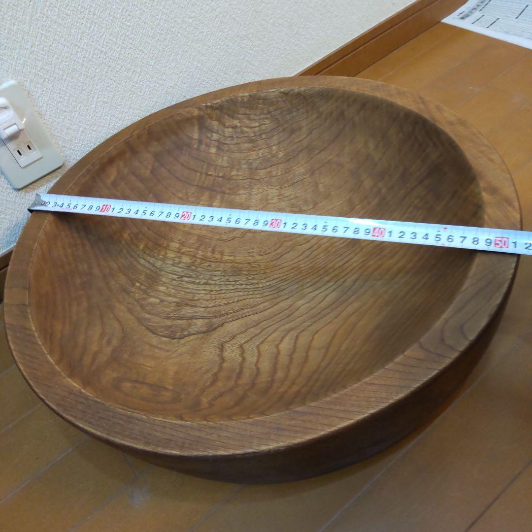 木鉢 こね鉢 51㎝ 8kg くり抜き捏ね鉢　麺 蕎麦打ち 極厚浅め 丈夫です