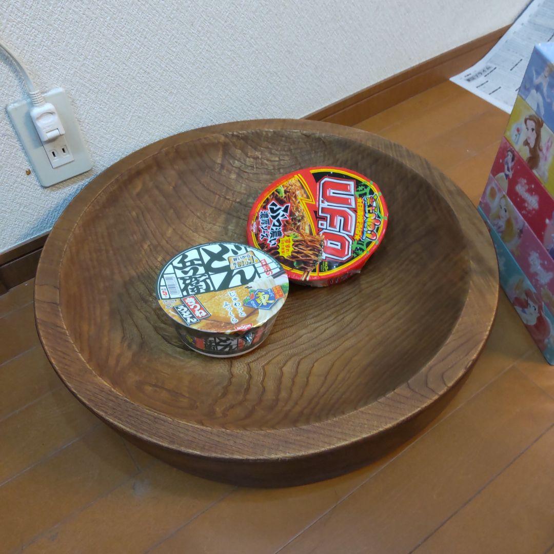 木鉢 こね鉢 51㎝ 8kg くり抜き捏ね鉢　麺 蕎麦打ち 極厚浅め 丈夫です