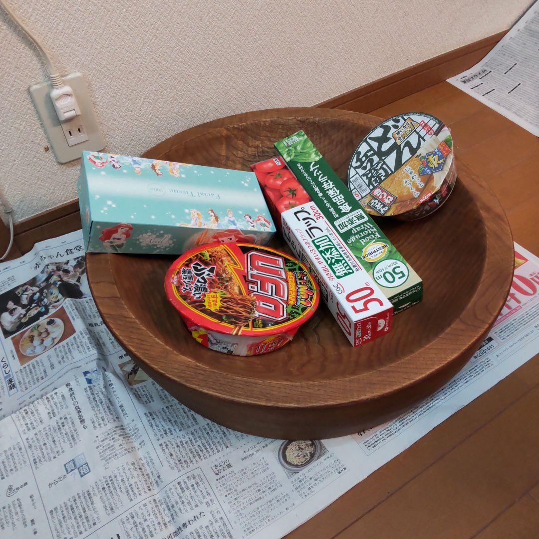 木鉢 こね鉢 51㎝ 8kg くり抜き捏ね鉢　麺 蕎麦打ち 極厚浅め 丈夫です