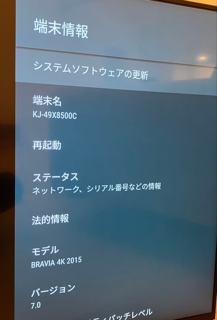 SONY BRAVIA KJ-49X8500C テレビ